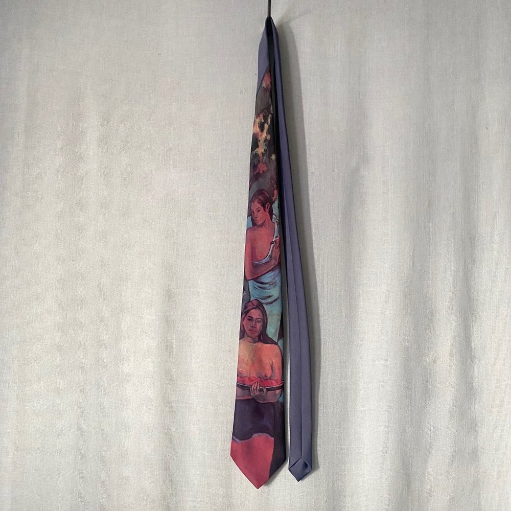 Vintage Art Necktie Ralph Marlin Painting Tie